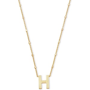 image:imageKendra Scott Letters AZ Pendant Necklace for Women Fashion Jewelry 14k GoldPlated BrassLetter H