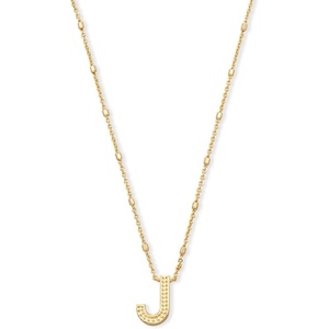 image:imageKendra Scott Letters AZ Pendant Necklace for Women Fashion Jewelry 14k GoldPlated BrassLetter J