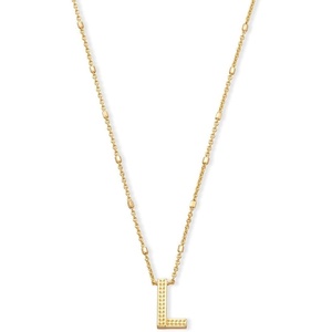 image:imageKendra Scott Letters AZ Pendant Necklace for Women Fashion Jewelry 14k GoldPlated BrassLetter L