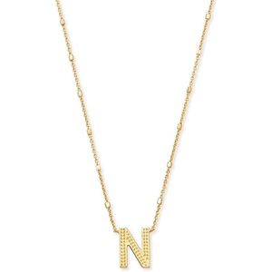 image:imageKendra Scott Letters AZ Pendant Necklace for Women Fashion Jewelry 14k GoldPlated BrassLetter N