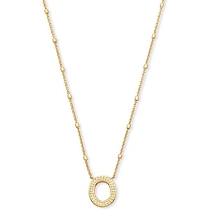 image:imageKendra Scott Letters AZ Pendant Necklace for Women Fashion Jewelry 14k GoldPlated BrassLetter O