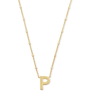 image:imageKendra Scott Letters AZ Pendant Necklace for Women Fashion Jewelry 14k GoldPlated BrassLetter P