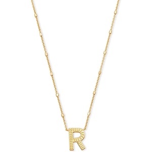 image:imageKendra Scott Letters AZ Pendant Necklace for Women Fashion Jewelry 14k GoldPlated BrassLetter R