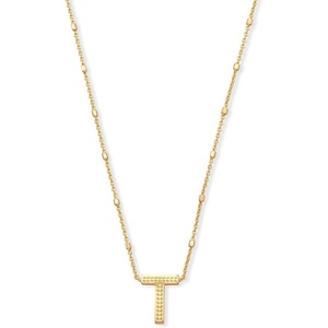 image:imageKendra Scott Letters AZ Pendant Necklace for Women Fashion Jewelry 14k GoldPlated BrassLetter T