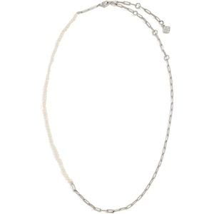 image:imageKendra Scott Markie Half Chain Necklace Fashion Jewelry for WomenRHODIUMFRESHWATER CULTURED PEARL
