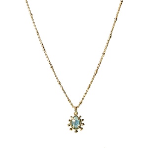 image:imageKendra Scott Melinda Short Pendant Necklace 14k Gold Plated Brass Aqua Illusion Fashion Jewelry for Women