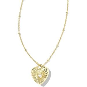 image:imageKendra Scott Meredith Charm Necklace 18k Gold Vermeil DemiFine Jewelry for Women White Topaz