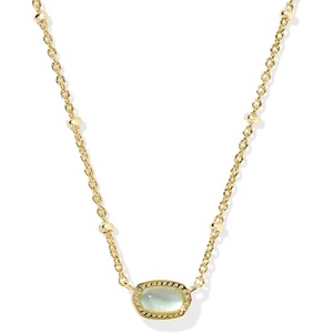 image:imageKendra Scott Mini Elisa 14k GoldPlated Satellite Short Pendant Necklace Fashion Jewelry for WomenGOLD  LIGHT BLUE ILLUSION