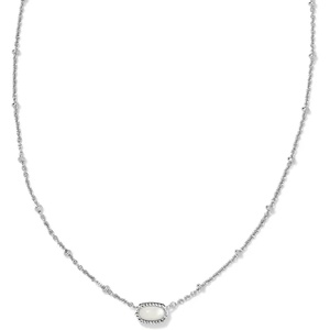 image:imageKendra Scott Mini Elisa 14k GoldPlated Satellite Short Pendant Necklace Fashion Jewelry for WomenRHODIUM  IVORY MOTHER OF PEARL