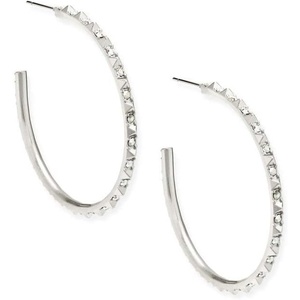 image:imageKendra Scott Veronica Hoop EarringsRHODIUM  IRIDESCENT CRYSTAL