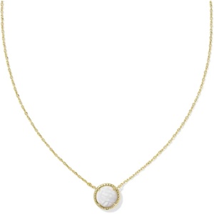 image:imageKendra Scott Volleyball Pendant Necklace Fashion Jewelry for WomenGOLD  WHITE MOTHER OF PEARL