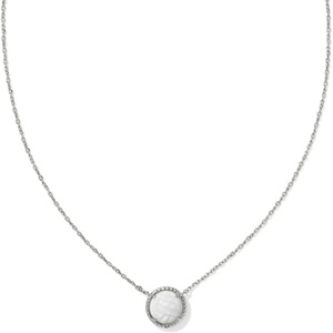 image:imageKendra Scott Volleyball Pendant Necklace Fashion Jewelry for WomenRHODIUM  WHITE MOTHER OF PEARL