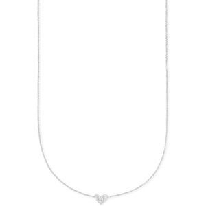 image:imageKendra Scott White Diamond Heart Pendant Necklace in 14k Gold Fine Jewelry for Women14K WHITE GOLD  CRYSTAL CLEAR DIAMOND