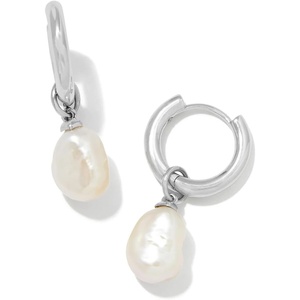 image:imageKendra Scott Willa Pearl Huggie Earrings in White Pearl Fashion Jewelry for WomenRHODIUM  WHITE PEARL