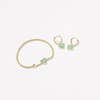 image:imageKendra Scott Ari Heart Huggie Earrings for Women Fashion JewelryGOLD  BRIGHT AQUA DRUSY