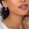 image:imageKendra Scott Ari Heart Huggie Earrings for Women Fashion JewelryRHODIUM  PLATINUM DRUSY