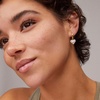 image:imageKendra Scott Ari Heart Huggie Earrings for Women Fashion JewelryRHODIUM  PLATINUM DRUSY