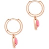 image:imageKendra Scott Ari Heart Huggie Earrings for Women Fashion JewelryROSE GOLD  PINK DRUSY