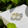 image:imageKendra Scott Cailin 14k Crystal Band Ring Fashion Jewelry For WomenGOLD METAL  WHITE CUBIC ZIRCONIA
