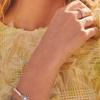 image:imageKendra Scott Cailin 14k Crystal Band Ring Fashion Jewelry For WomenRHODIUM METAL  WHITE CUBIC ZIRCONIA