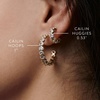image:imageKendra Scott Cailin Crystal Hoop Earrings Fashion Jewelry For WomenRHODIUM METAL  WHITE CUBIC ZIRCONIA