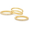 image:imageKendra Scott Livy 14k GoldPlated Rings Set of 3 in White Crystal Size 8