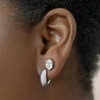 image:imageKendra Scott Mikki Metal Huggie Earring Fashion Jewelry for WomenRHODIUM  POLISHED METAL