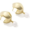 image:imageKendra Scott Oakland Pearl Huggie EarringsGOLD FRESHWATER CULTURED PEARL