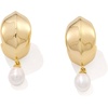 image:imageKendra Scott Oakland Pearl Huggie EarringsGOLD FRESHWATER CULTURED PEARL