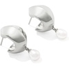 image:imageKendra Scott Oakland Pearl Huggie EarringsSILVER FRESHWATER CULTURED PEARL