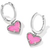 RHODIUM - HOT PINK DRUSY