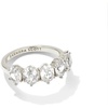 image:imageKendra Scott Cailin 14k Crystal Band Ring Fashion Jewelry For WomenRHODIUM METAL  WHITE CUBIC ZIRCONIA