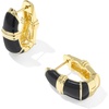 image:imageKendra Scott Courtney Enamel Huggie EarringBLACK