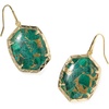 image:imageKendra Scott Daphne Drop Earrings Fashion Jewelry for WomenGold Bronze Veined Green Malachite