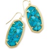 image:imageKendra Scott Elle Drop Earrings for WomenGOLD  BRONZE VEINED TURQUOISE