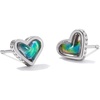 image:imageKendra Scott Framed Ari Heart Stud Earrings Fashion Jewelry for WomenSilver Mood Stone
