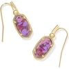 image:imageKendra Scott Lee Earrings in 14k GoldPlated Brass Violet Magnesite Fashion Jewelry for Women