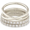 image:imageKendra Scott Livy RhodiumPlated Rings Set of 3 in White Crystal Size 8