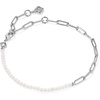 image:imageKendra Scott Markie Half Chain Bracelet in Freshwater Cultured Pearl Fashion Jewelry for WomenRHODIUMFRESHWATER CULTURED PEARL