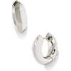 image:imageKendra Scott Mikki Metal Huggie Earring Fashion Jewelry for WomenRHODIUM  POLISHED METAL