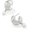 image:imageKendra Scott Oakland Pearl Huggie EarringsSILVER FRESHWATER CULTURED PEARL