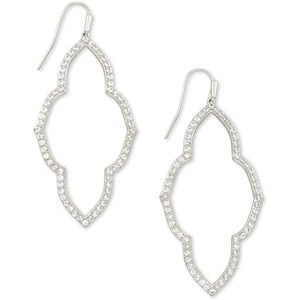 image:imageKendra Scott Abbie Open Frame Earrings Fashion Jewelry for WomenRHODIUM