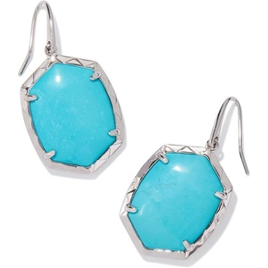 image:imageKendra Scott Daphne Drop Earrings Fashion Jewelry for WomenSilver Variegated Turquoise Magnesite