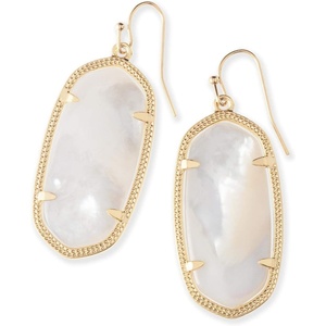 image:imageKendra Scott Elle Drop Earrings for WomenGOLD  IVORY MOTHER OF PEARL