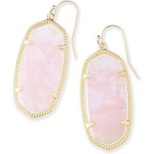 image:imageKendra Scott Elle Drop Earrings for WomenGOLD  ROSE QUARTZ