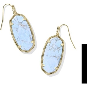 image:imageKendra Scott Elle Drop Earrings for WomenGOLD  VARIEGATED LIGHT BLUE MAGNESITE