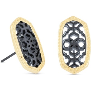 image:imageKendra Scott Ellie Stud Earrings for Women Fashion JewelryGold  Gunmetal Filigree