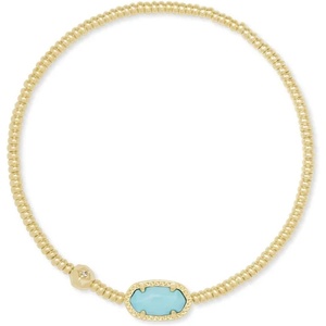 image:imageKendra Scott Grayson Crystal Stretch Bracelet Fashion Jewelry for WomenGOLD  LT BLUE MAGNESITE