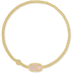 image:imageKendra Scott Grayson Crystal Stretch Bracelet Fashion Jewelry for WomenGOLD  ROSE QUARTZ