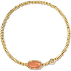 image:imageKendra Scott Grayson Crystal Stretch Bracelet Fashion Jewelry for WomenGold Orange Mother Of Pearl